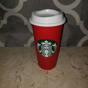 Red Reusable Starbucks Cup